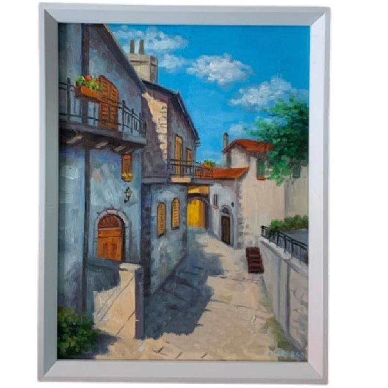 csgo油画周边炼狱小镇香蕉道手绘装饰品卧室客厅电竞房挂画送礼好