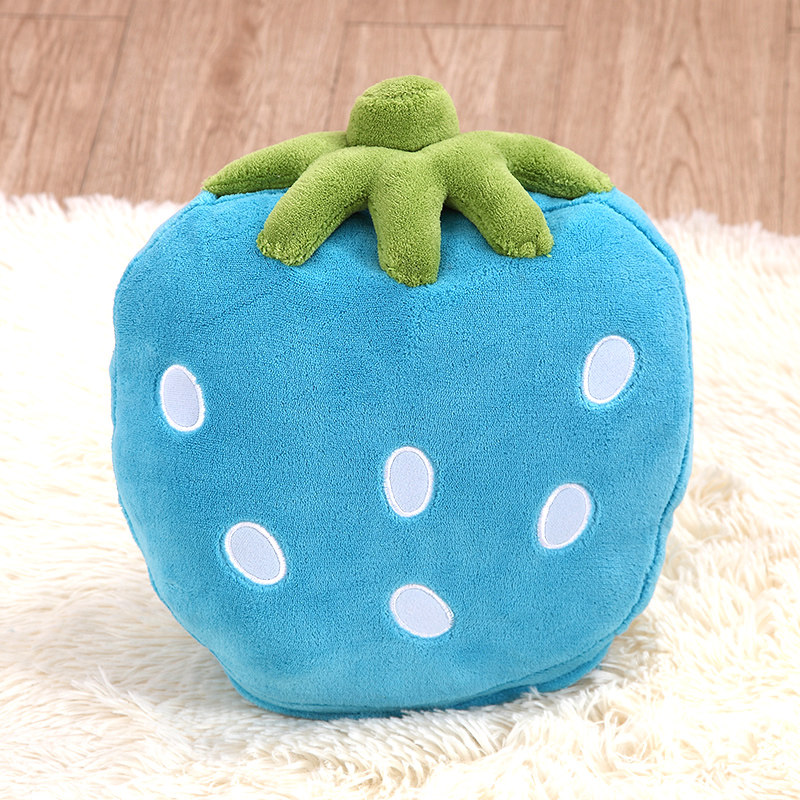 儿童抱枕可爱沙发靠垫布艺草莓小抱枕女生公主生日礼物毛绒玩具
