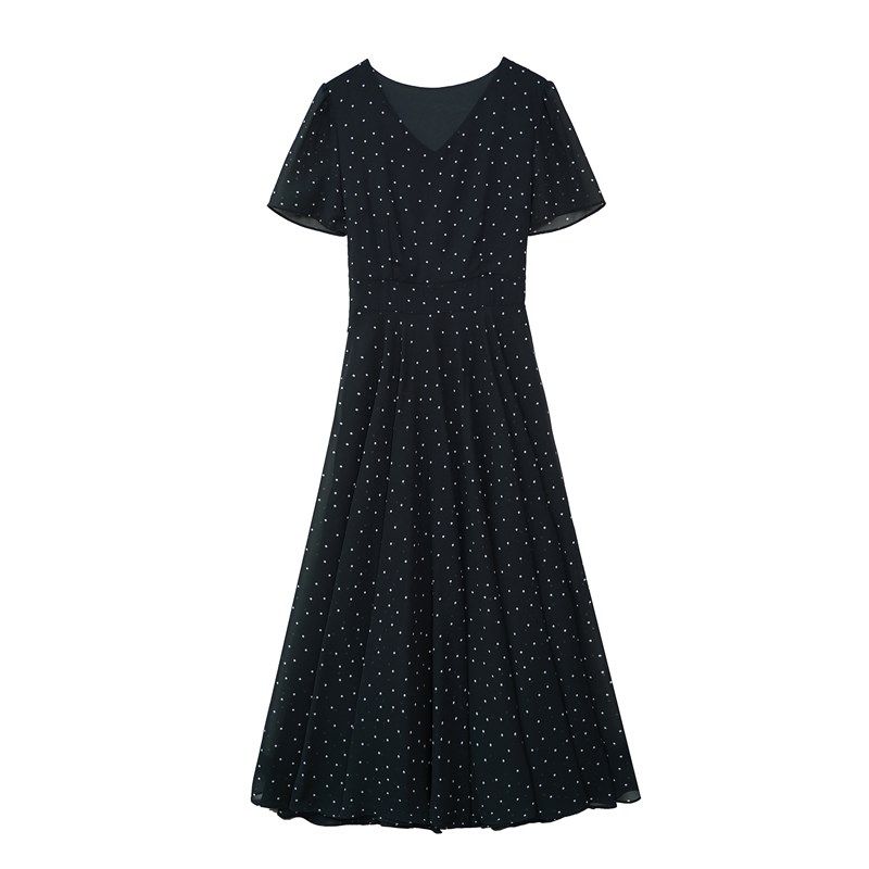 高贵女装真丝碎花连衣裙2024年新款夏季短袖妈妈收腰大码雪纺长裙,女装/女士精品,连衣裙,淘宝优惠券,粉丝福利购,淘宝优惠卷