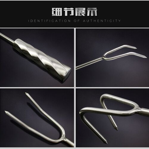 炸猪肉杈子红烧肉叉子 不锈钢杈子 肉杈子烧烤双钩烤烧肉叉镂炭灰