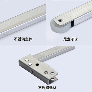 全不锈钢消防门阻挡器自动电动钢制防火门顺位器缓冲器隐形闭门器