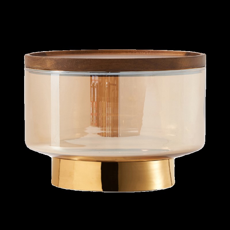 轻奢水果盘日式玻璃糖果盆高脚干果甜点盘试吃零食点心碗客厅收纳