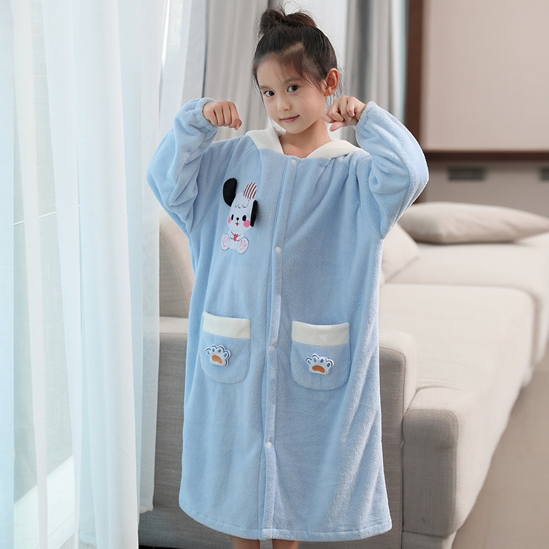儿童浴巾连帽比纯棉吸水可穿裹式浴袍亲子睡袍中大童游泳秋冬厚款,婴童用品,浴巾,淘宝优惠券,粉丝福利购,淘宝优惠卷
