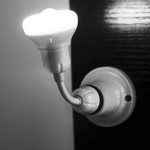 感应灯小夜灯LED螺旋款E27红外人体移动白天不亮洗手间楼梯过道灯