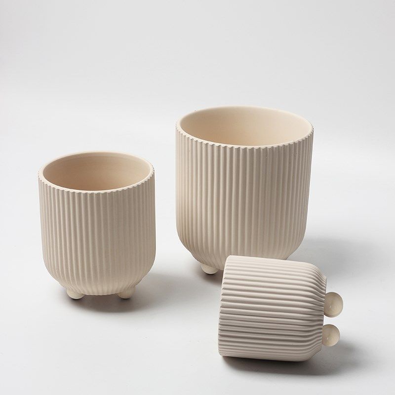 北欧简约素烧圆形陶瓷花盆多肉植物盆栽小陶盆透气陶土小粗陶,鲜花速递/花卉仿真/绿植园艺,花盆,淘宝优惠券,粉丝福利购,淘宝优惠卷