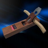 新品 红金木工刨子弯柄手推平推刨优质木匠刨手工刨工具木 中式