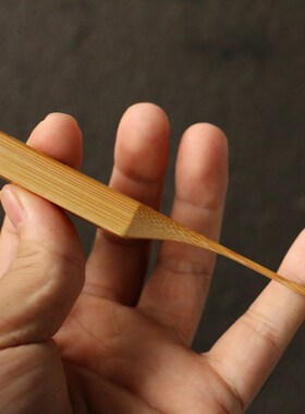 十几年老玉竹东阳名家戚挺飞本工精工留青雕刻挖耳勺竹雕工艺品竹