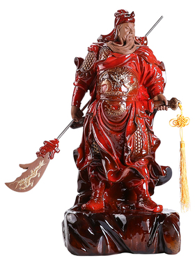 关羽关云长摆件陶瓷武财神爷关公客厅玄关装饰开业乔迁送礼工艺品