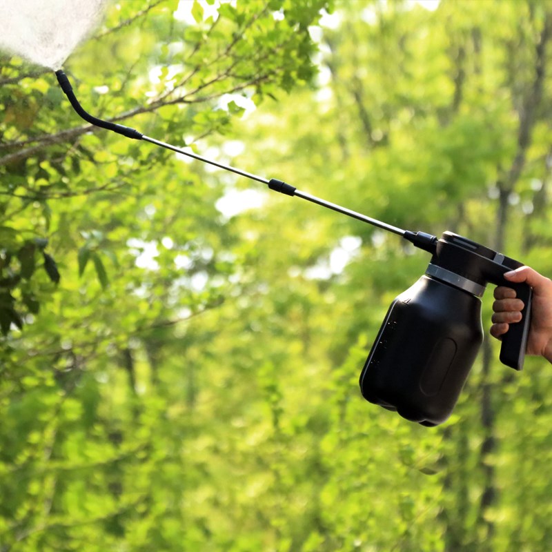 2L绿植浇花壶黑色电动喷壶多肉洒水壶浇水壶小型家用农用长杆喷雾