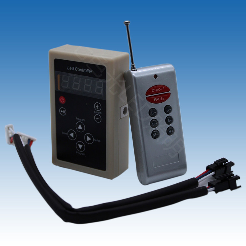 2811新款幻彩灯条跑马灯带流星追逐无线射频遥控6830IC炫彩控制器