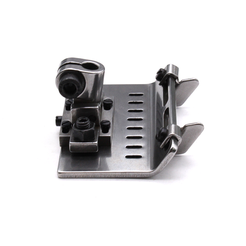 打揽多针机带刀挡位可调压脚门襟压脚下栏机活动止口定位压脚傍位