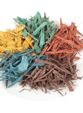 彩色有机覆盖物彩色木屑园林绿化树穴公园花镜覆盖物红色有机树皮