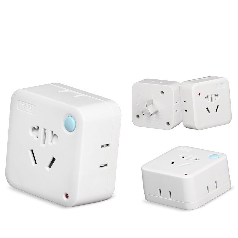 两脚转三脚 三孔转二孔 三眼2脚转3脚转换器开关插座 3角电源插头