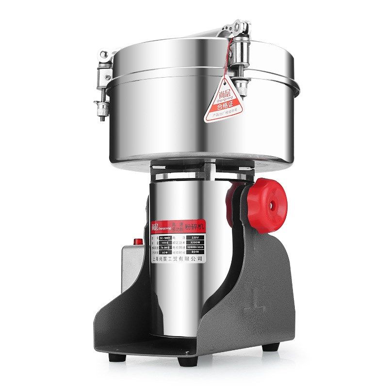 尚层1000克中药粉碎机家用五谷杂粮磨粉机多功能超细三七打粉机