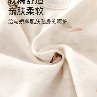 木植新生婴儿彩棉蝴蝶衣纯棉无骨A类宝宝连体衣衣服春夏2025新款