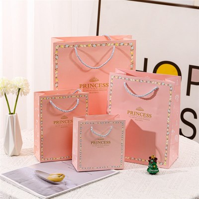 礼品袋高级感公主王子伴手饰品手提袋小号儿童生日礼物包装纸袋子