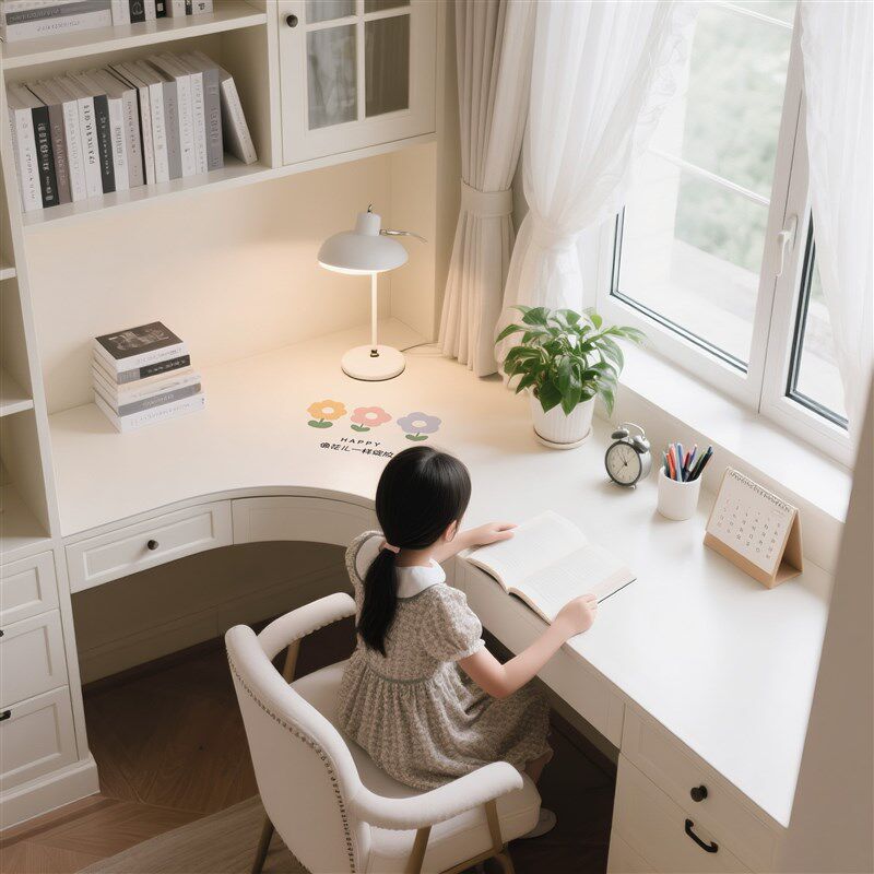 转角书桌垫拐角l型弧形 学习写字台电脑工位办公室桌布桌面保护垫