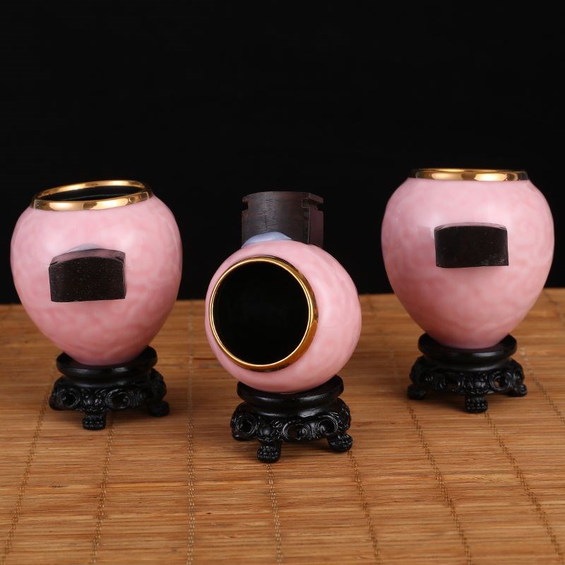 新款画眉鸟食罐鸡心杯水缸盒槽鸟笼杯祥云瓷碗画眉鸟食杯陶瓷碗