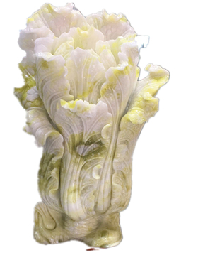 天然岫玉白菜摆件玉石装饰财位开业乔迁家居客厅办公室新中式礼品