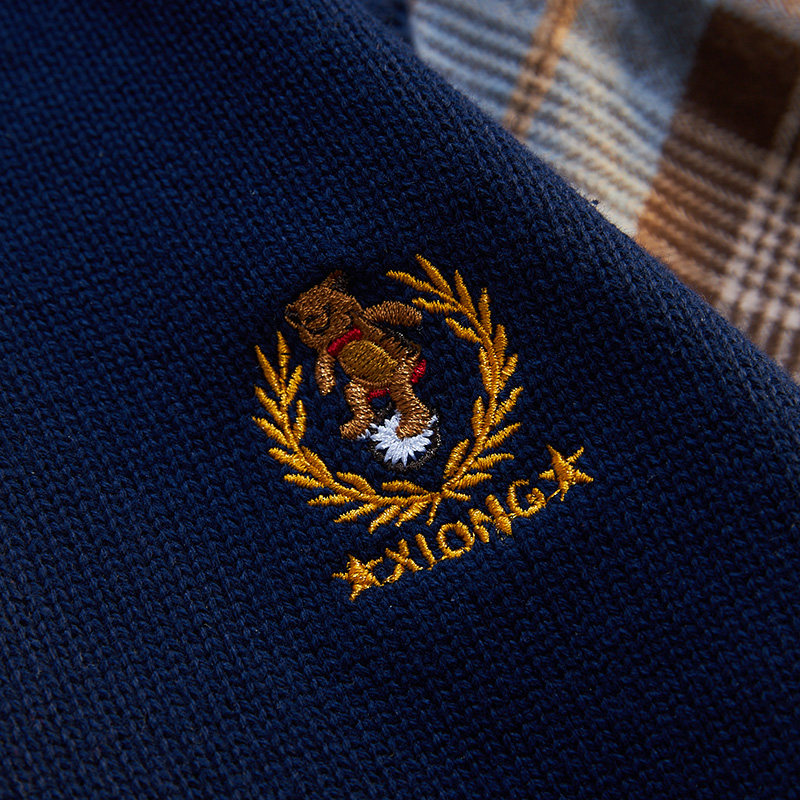 儿童针织衫男童毛衣中大童男孩2022新款秋冬款背心马甲衬衫假两件