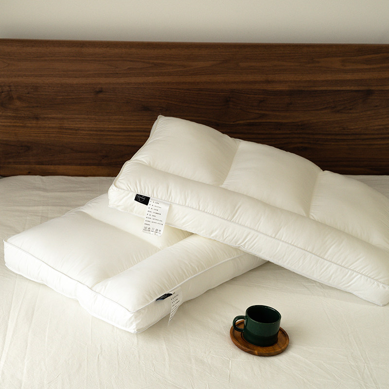 日式全棉分区定位枕芯功能型枕头纯棉助眠抗菌防螨护颈枕家用单人