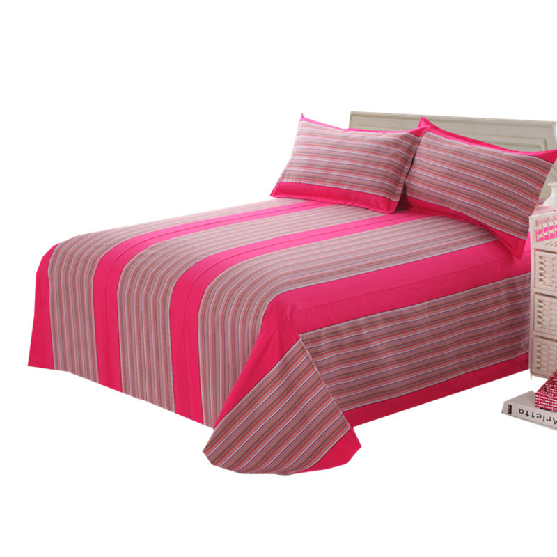 精梳纯棉手工老粗布床单 加厚单人双人粗棉布睡单枕套老土布