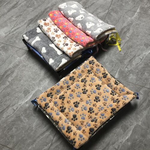 宠物行军床专用冬季保暖垫宠物窝垫子带绳固定狗窝猫窝双面加绒垫