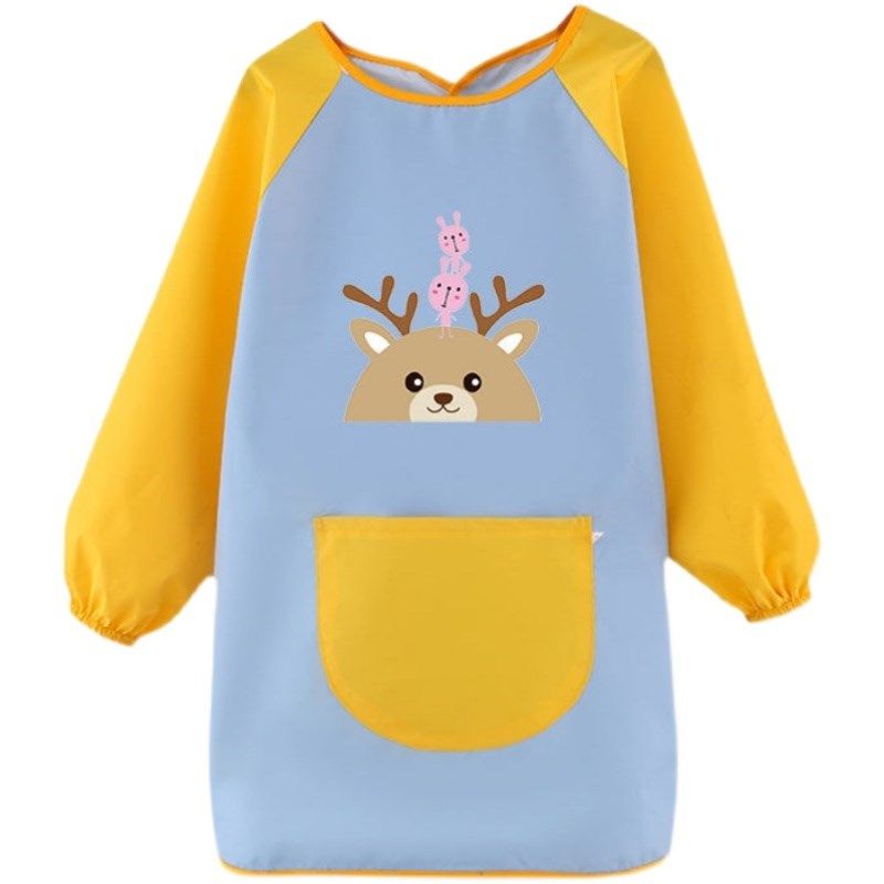 新款魔术贴防水油罩衣儿童画画美术绘画围裙长袖宝宝定制logo印字,童装/婴儿装/亲子装,反穿衣/罩衣,淘宝优惠券,粉丝福利购,淘宝优惠卷