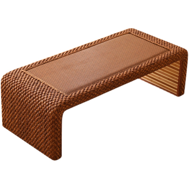 藤编茶几阳台小茶几榻榻米桌子禅意茶桌日式窗台矮桌电脑飘窗桌凳