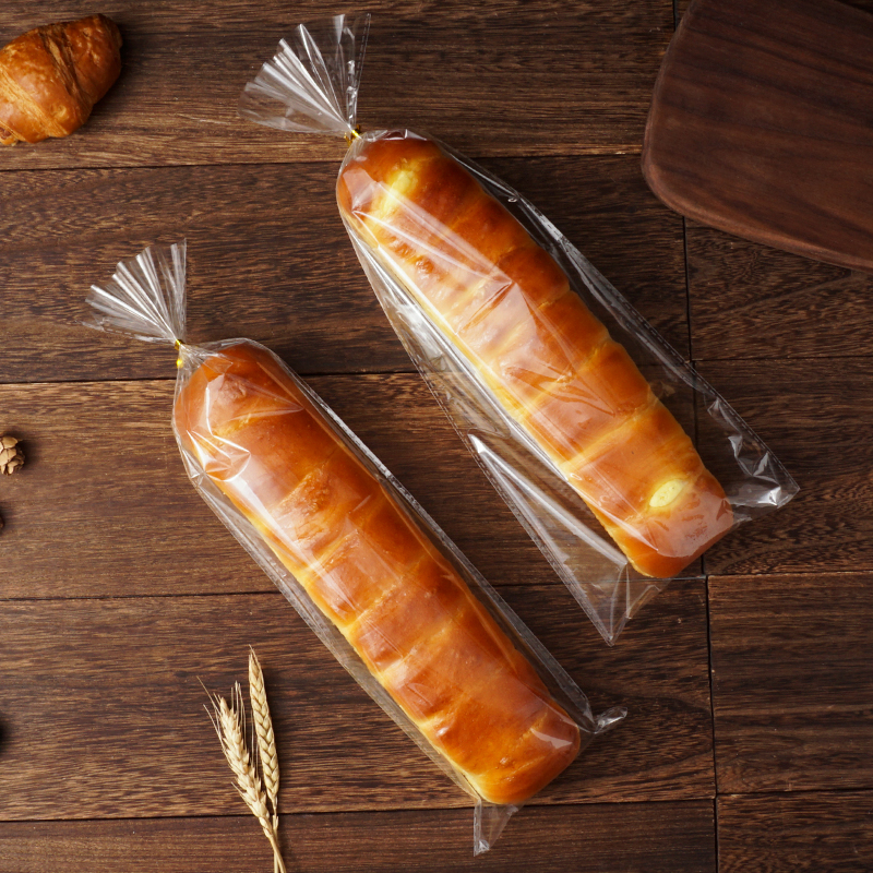 450克吐司面包袋扎口吐司磨砂透明包装袋蛋糕点心饼干袋糖果曲奇