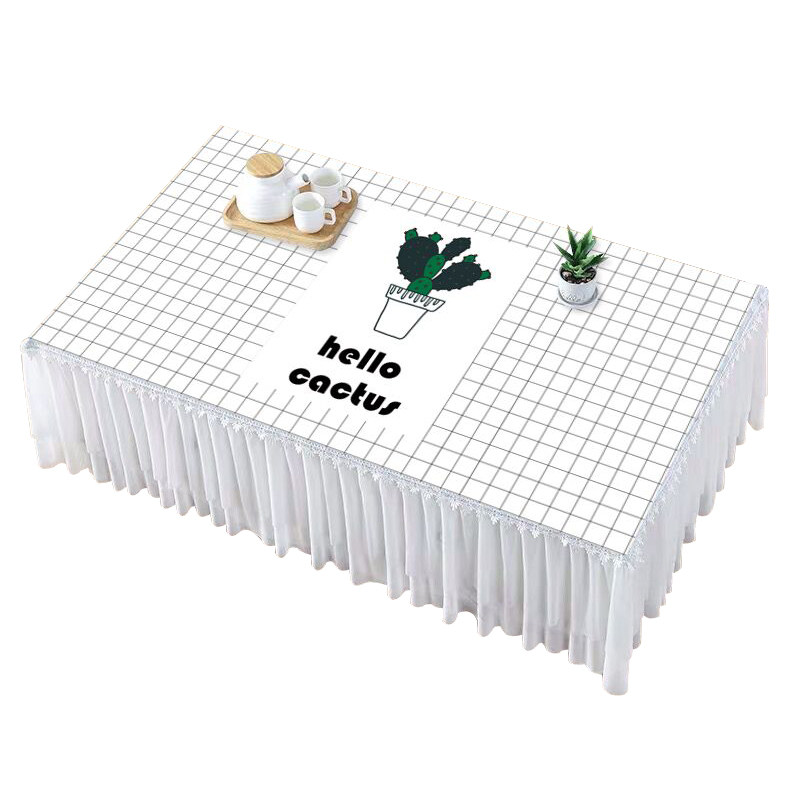 北欧茶几垫桌布布艺蕾丝网红长方形茶几布套台布书桌电视柜防尘罩,居家布艺,茶几垫,淘宝优惠券,粉丝福利购,淘宝优惠卷