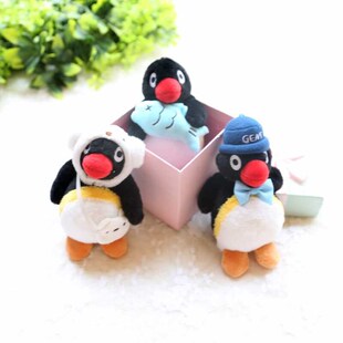 Pingu演我的一天企鹅毛绒公仔玩具娃娃玩偶礼物挂件摸鱼鹅钥匙扣