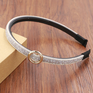 水晶发卡儿童发箍女童发饰头箍带齿防滑发夹学生头饰简约百搭清新