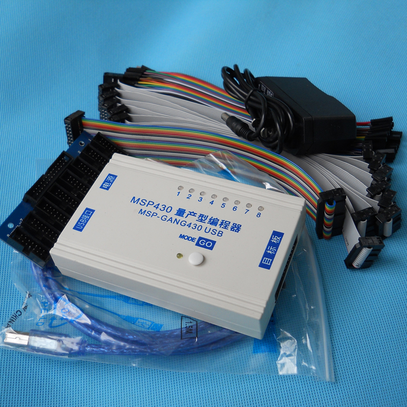 msp430量产型编程器MSP-GANG430 USB离线下载器 一写八在线烧录器