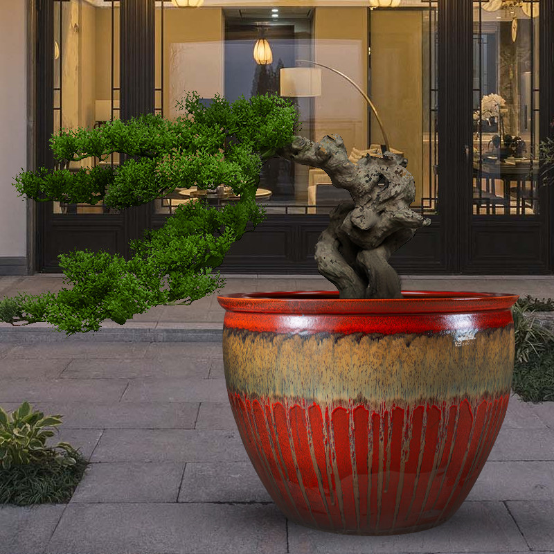 景德镇陶瓷鱼缸特大号客厅陶瓷养乌龟缸睡碗莲荷花缸庭院家用水缸,宠物/宠物食品及用品,桌面缸,淘宝优惠券,粉丝福利购,淘宝优惠卷