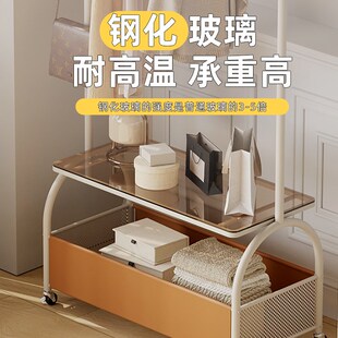 卧室可移动轻奢高级感衣帽架奶油风入户落地衣架床边多功能挂衣架