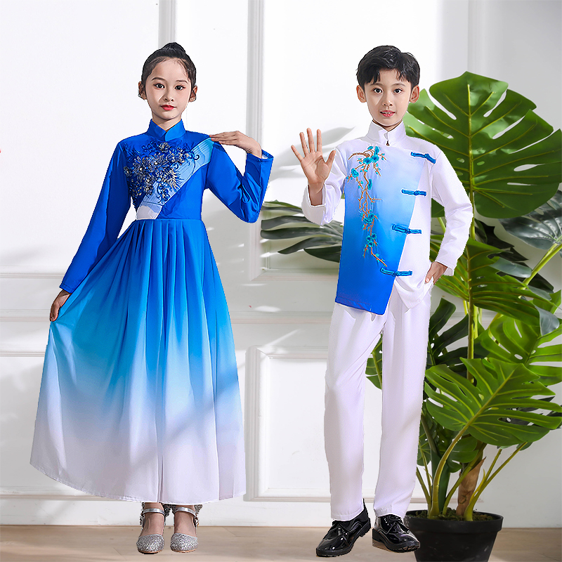 毕业大合照演出服男女童合唱团表演服装幼儿园舞蹈服朗诵主持礼服