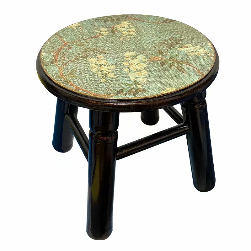 美式乡村田园凳子欧式凳子实木矮凳小圆凳小板凳多款可选