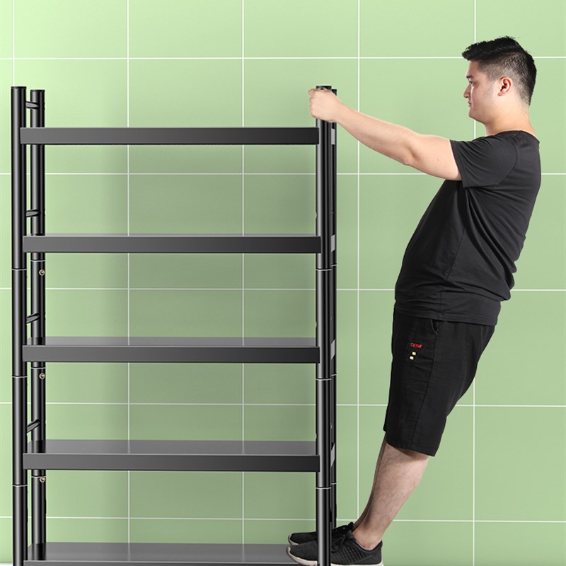 厨房置物架落地式多层微波炉架烤箱收纳架子多功能锅架货架储物架