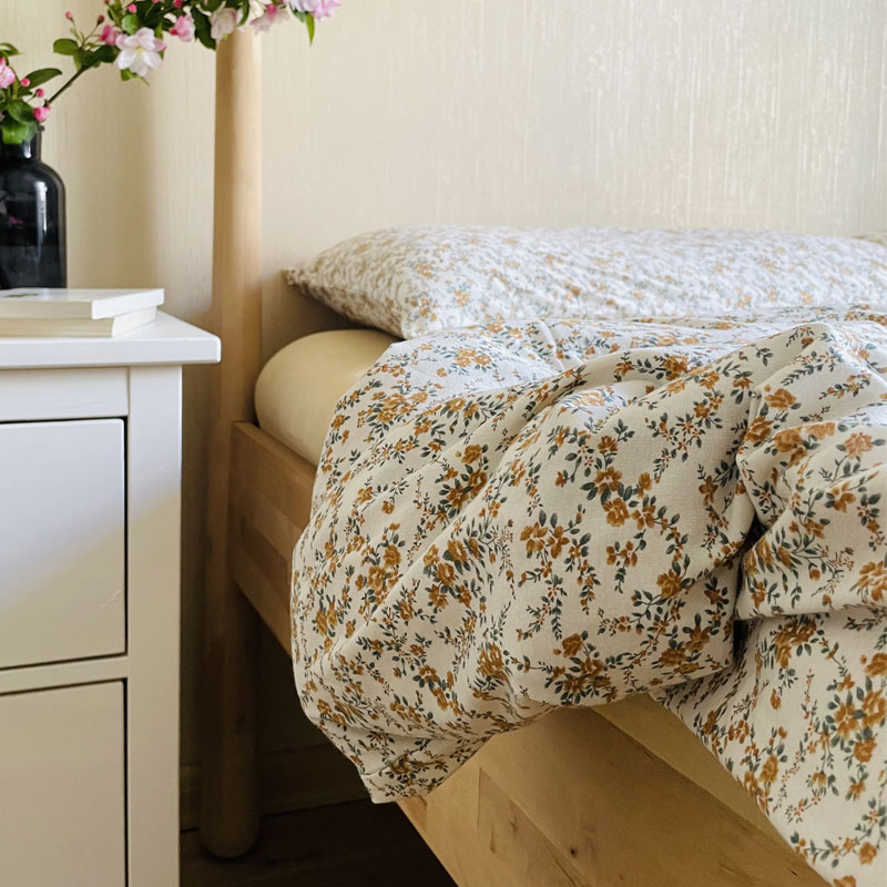 法式小碎花四件套针织棉床笠款天竺棉裸睡女人Liberty床上用品