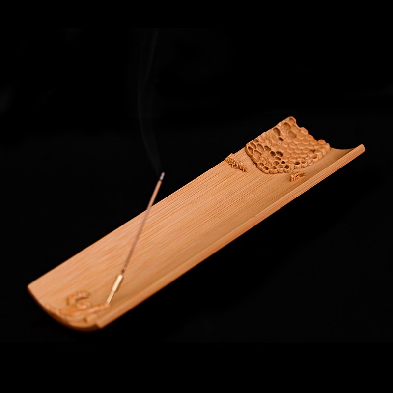 精品竹雕张念超纯手工雕刻童年香插摆件天然竹制老玉竹香道竹节