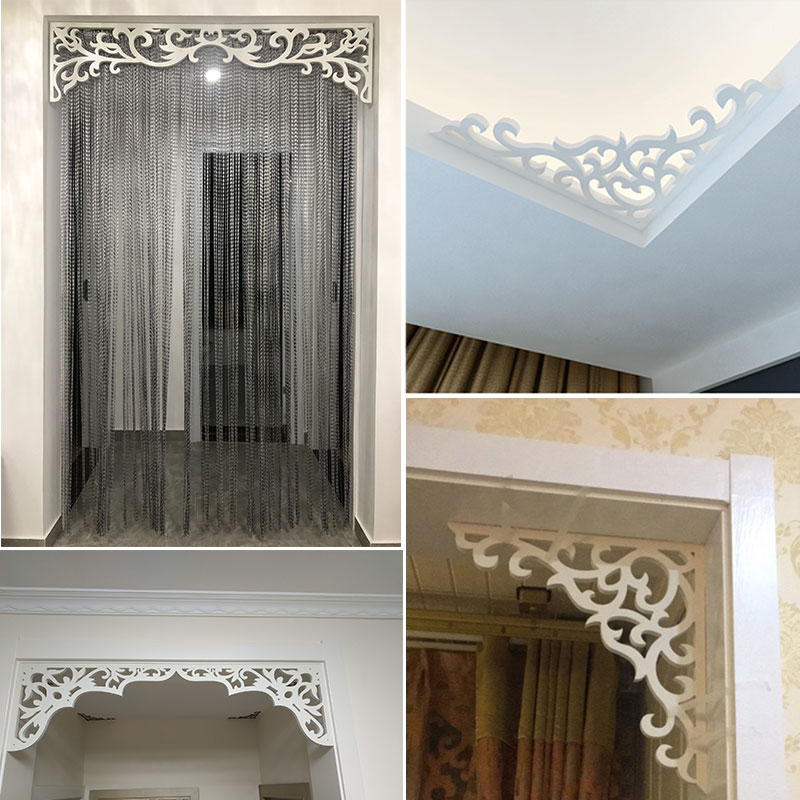 欧式垭口门楣对角装饰门洞遮挡入户门窗台过道隔断pvc吊顶角花