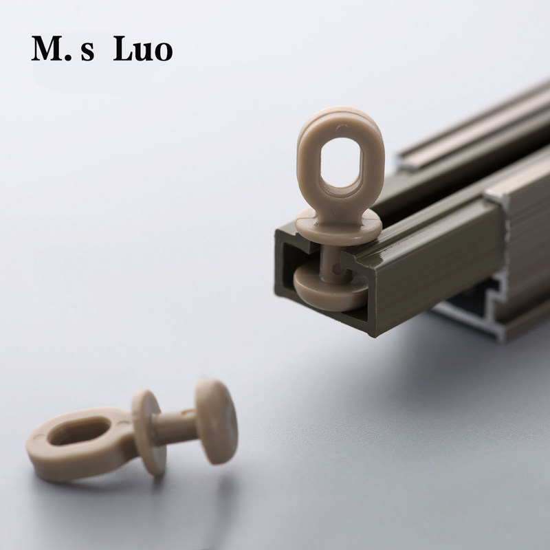 德裕加厚铝合金窗帘轨道窗帘杆单轨双轨滑轨顶装侧装滑轮滑道导轨