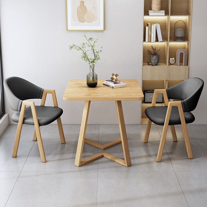 简约休闲接待洽谈桌椅组合店铺谈判办公休息区小户型阳台家用方桌,住宅家具,板木餐桌,淘宝优惠券,粉丝福利购,淘宝优惠卷