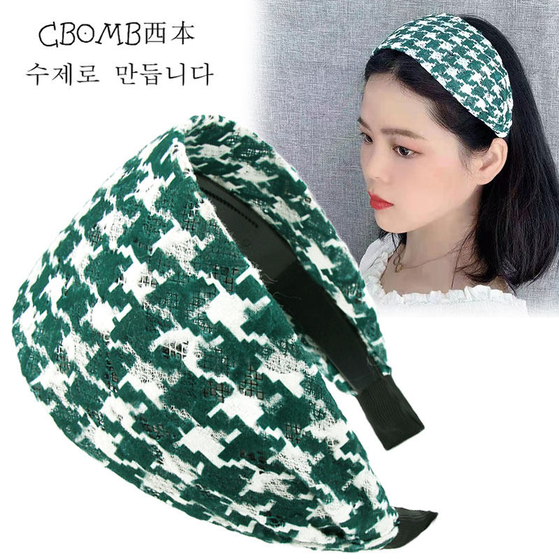 复古发箍韩国饰品宽边带齿遮白发束发发卡头箍发窟显年轻格子发饰,童装/婴儿装/亲子装,发饰,淘宝优惠券,粉丝福利购,淘宝优惠卷