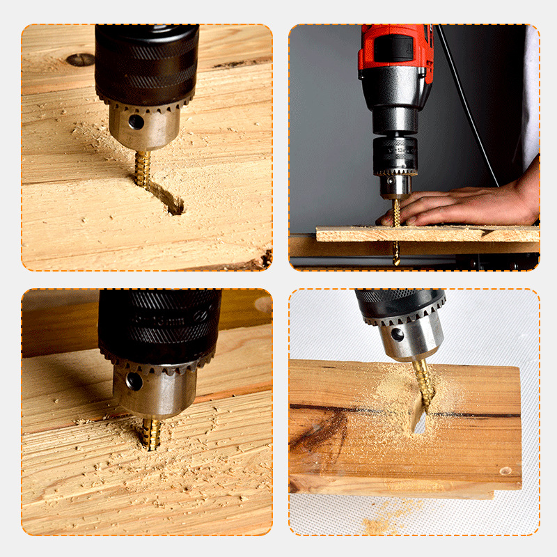 锯齿拉花钻头多功能拉槽木工锯钻合一麻花钻手电钻多用超硬打孔钻