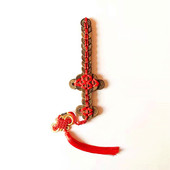 纯铜五帝钱手工编织铜钱剑真品林正英金钱剑镇宅宝剑道具剑摆件