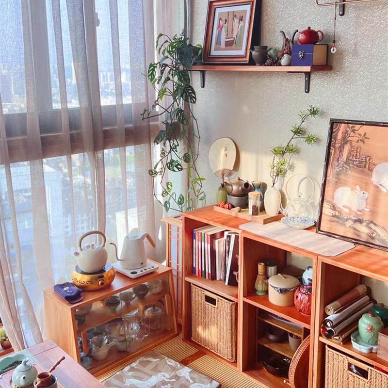 新中式古风客厅装饰画餐厅书房茶室挂画梧桐双兔图玄关画动物壁画图片