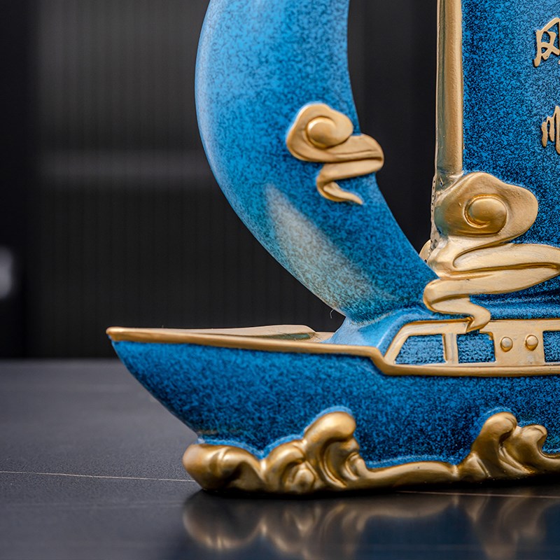 创意中式帆船模型一帆风顺家居装饰摆件客厅酒柜玄关书架桌面装饰