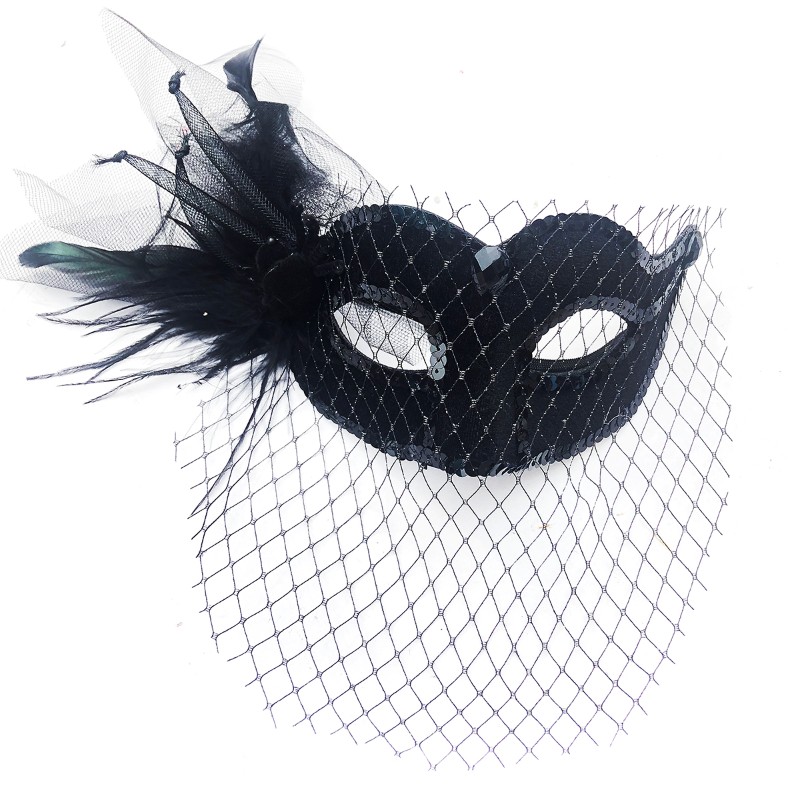 万圣节女士女童手工假面神秘面具活动公主专用舞会扮演配饰包邮